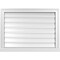 Ekena Millwork Vertical Surface Mount PVC Gable Vent: Functional, w/ 2"W x 2"P Brickmould Sill Frame, 30"W x 22"H GVPVE30X2203SF - alternate 1